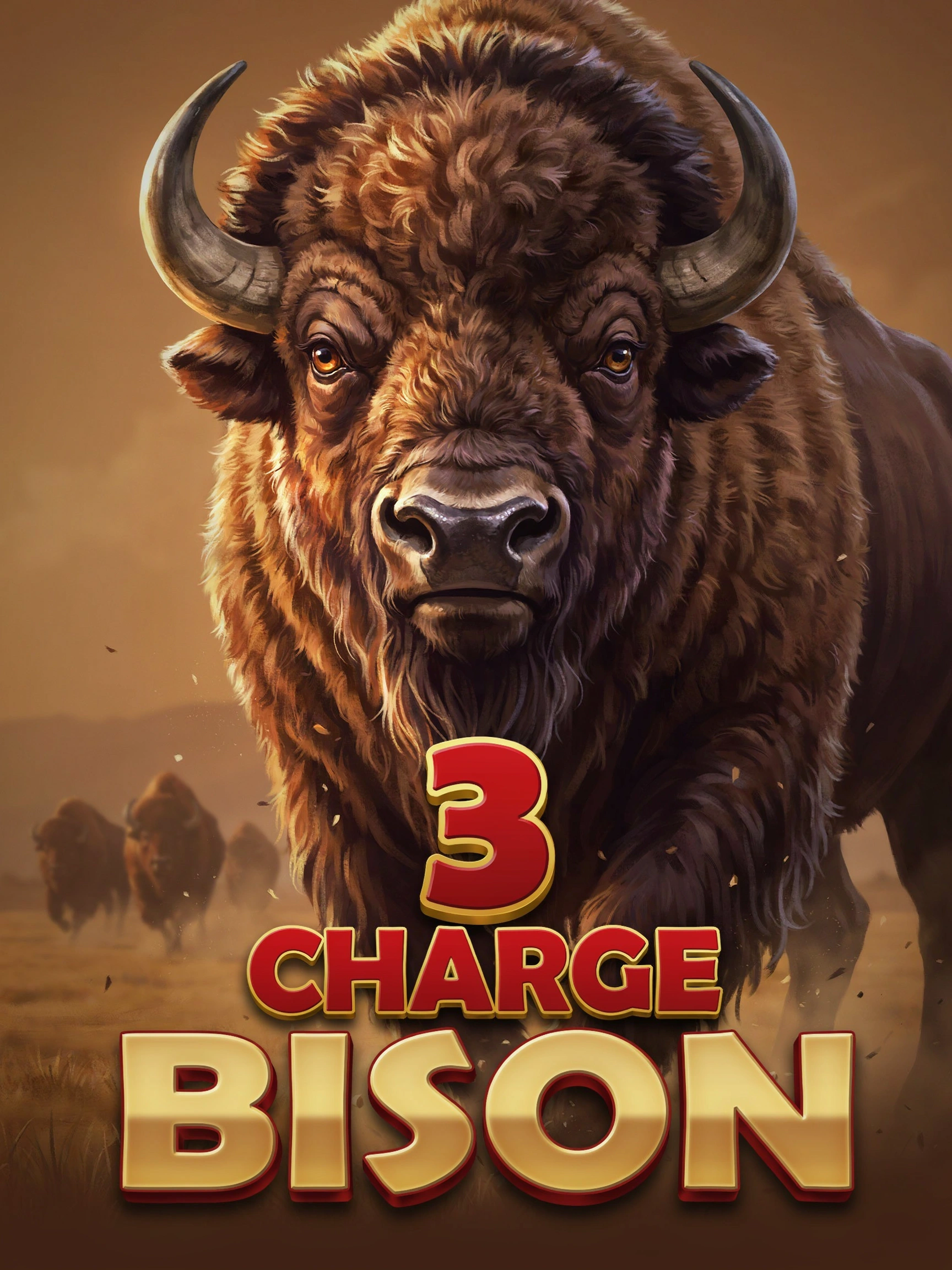 Promo art for the 3 Charge Bison pokie