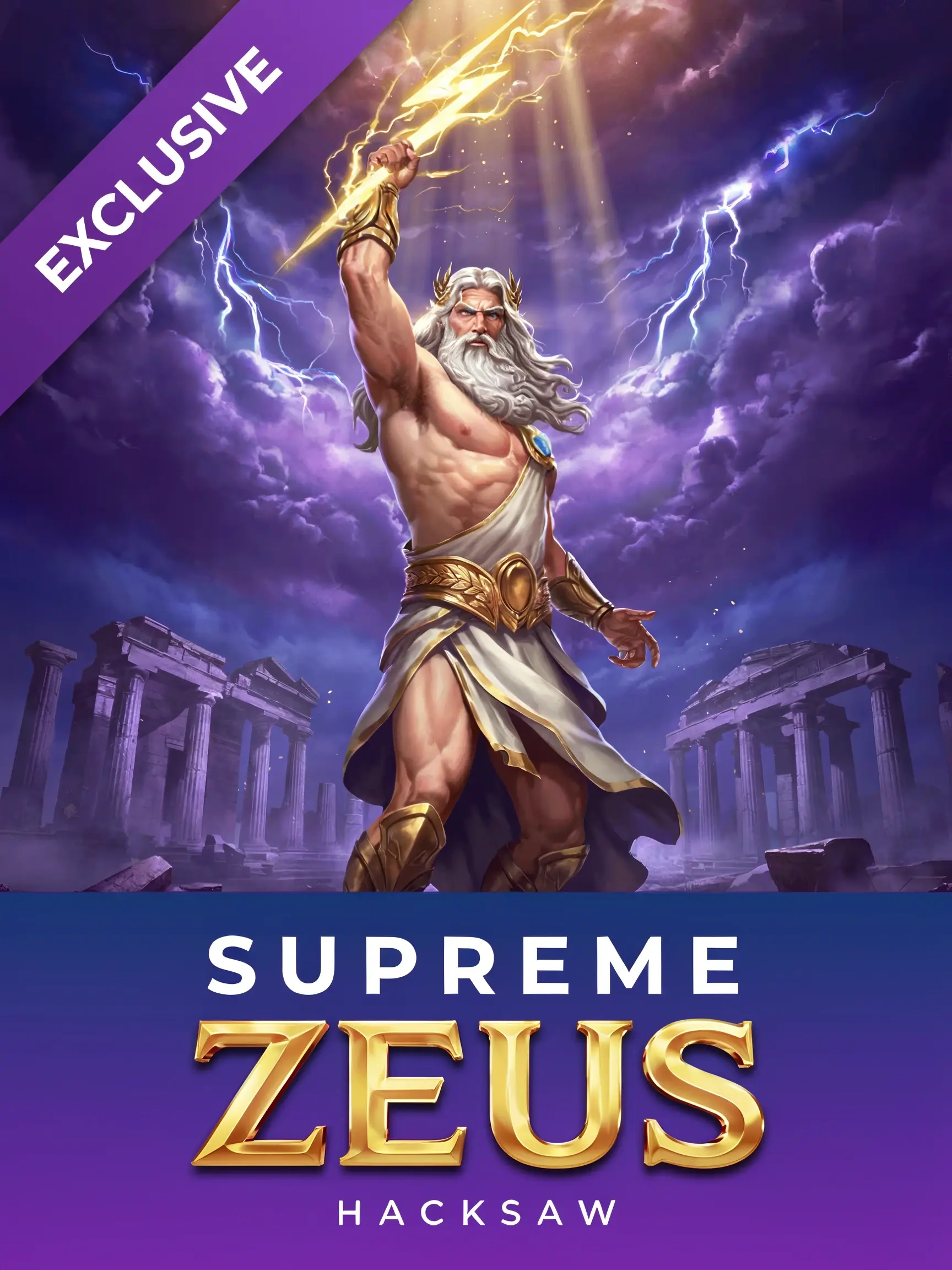 Title art for the Supreme Zeus online pokie